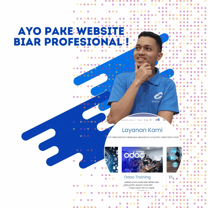 Poster layanan pembuatan website Ecodigitus