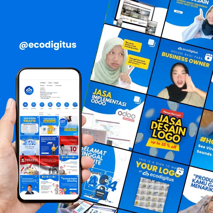 Desain feed Instagram @ecodigitus