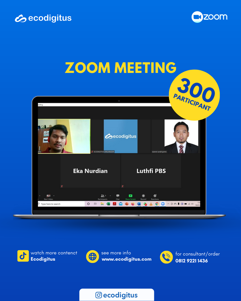 Zoom Meeting 300 Participants with Gladi Resik